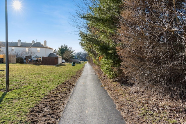 view of road