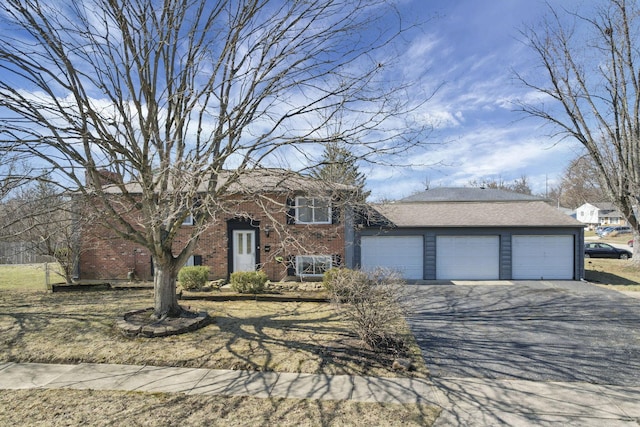 view of front of home with brick siding