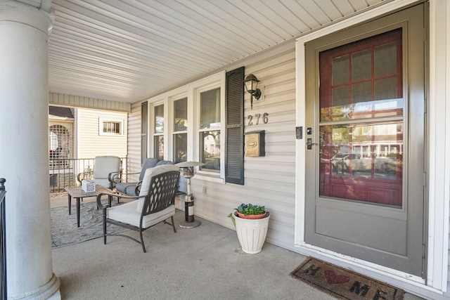 exterior space featuring a porch