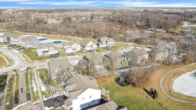 birds eye view of property featuring a residential view