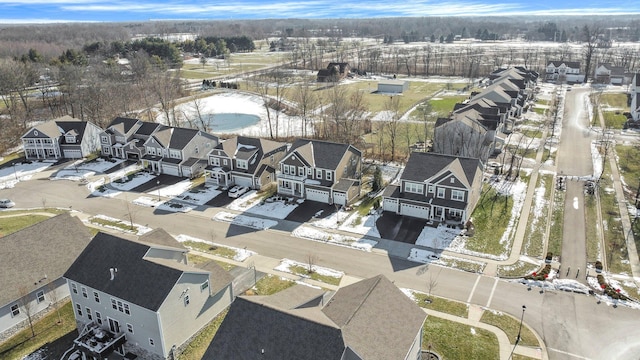 birds eye view of property featuring a residential view