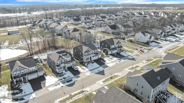 birds eye view of property featuring a residential view