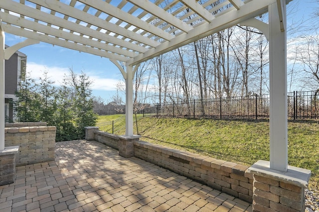 1241 Mcclish Ct, Grove City, OH 43123 - view of patio featuring a pergola