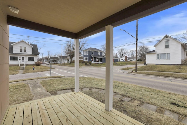 exterior space featuring a residential view