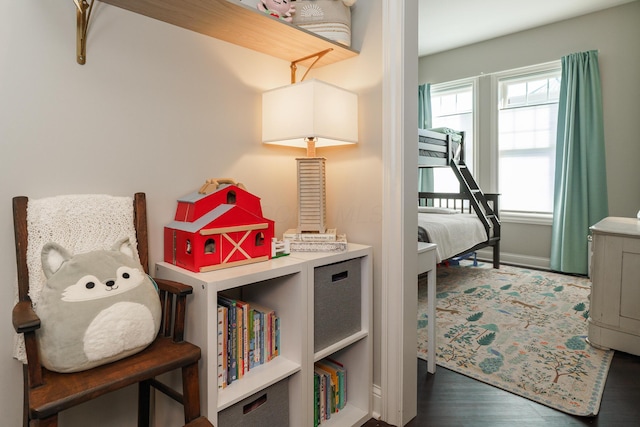 interior space featuring wood finished floors