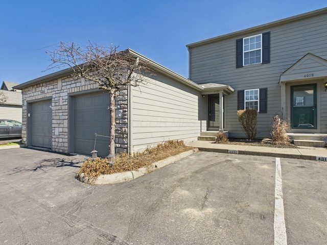 view of front of house featuring a garage