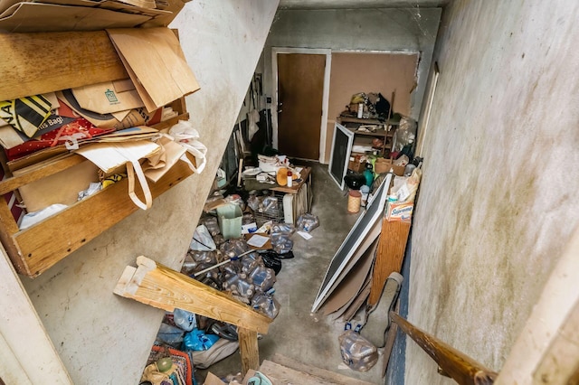 interior space with concrete flooring