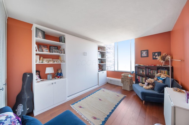 interior space featuring wood-type flooring