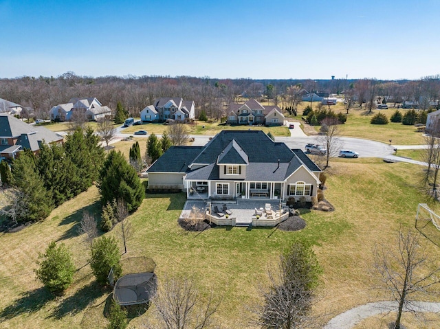 birds eye view of property featuring a residential view