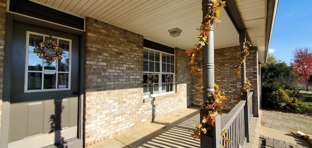 view of patio / terrace featuring covered porch