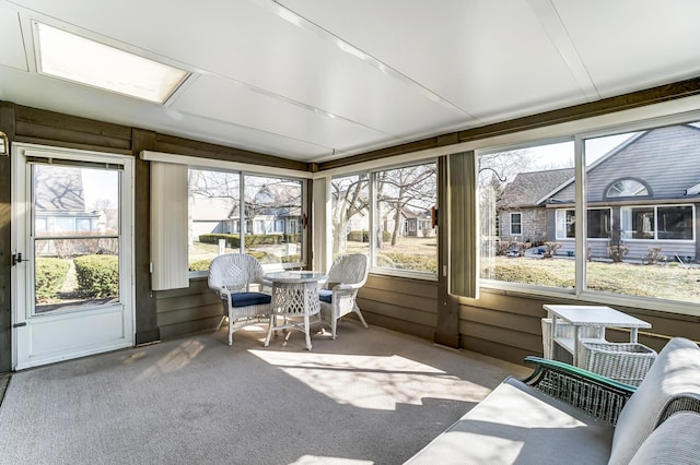 view of sunroom / solarium