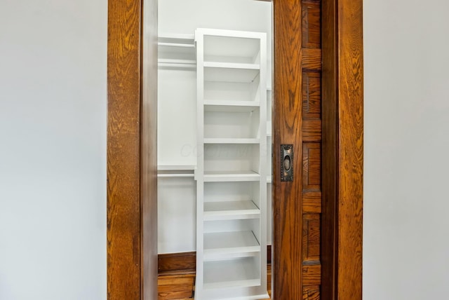 closet with a sauna