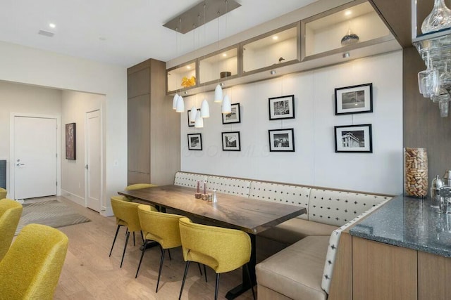 dining room featuring light wood-style floors