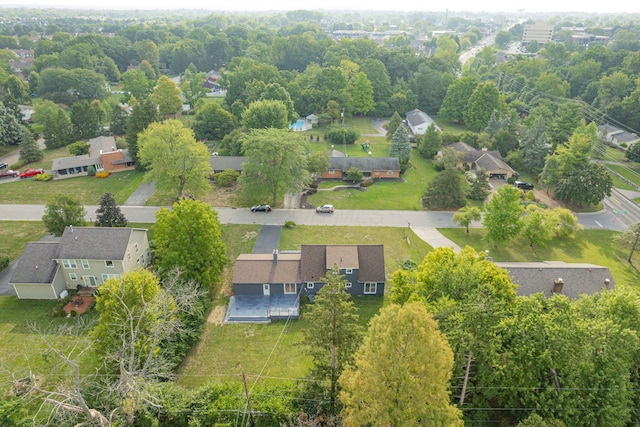 bird's eye view featuring a residential view