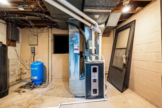 utility room featuring electric panel