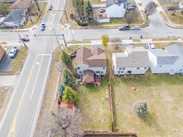 bird's eye view featuring a residential view