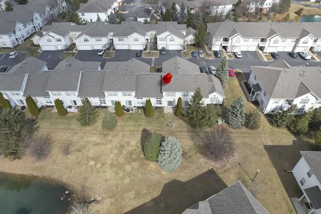 drone / aerial view featuring a residential view