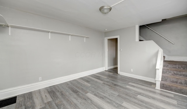 1151/1153 Heyl Ave, Columbus, OH 43206 - interior space featuring stairway, wood finished floors, visible vents, and baseboards