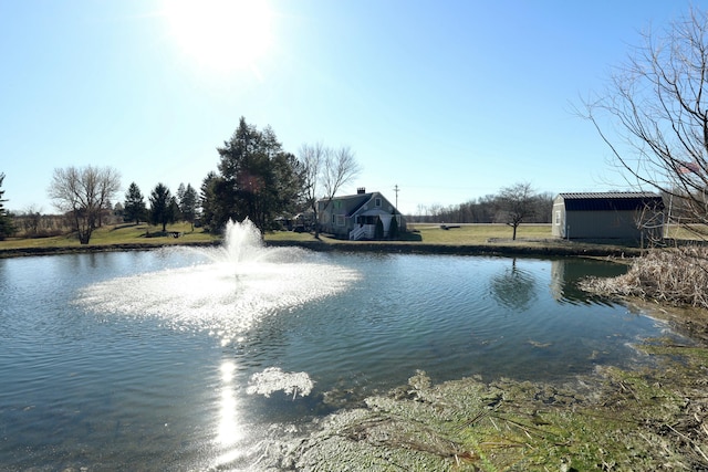 view of water feature