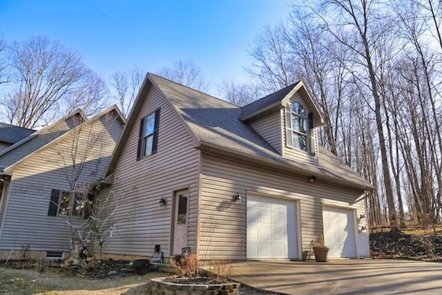 exterior space featuring driveway