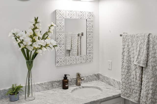 bathroom featuring vanity