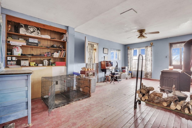 interior space with wood-type flooring