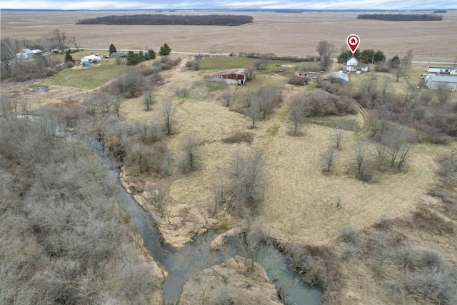 bird's eye view featuring a rural view