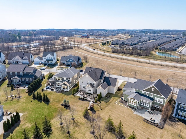 birds eye view of property featuring a residential view