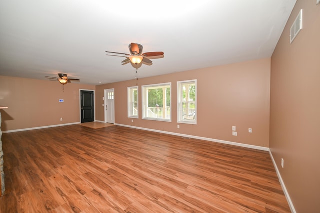1025 Edison Ave, Marion, OH 43302 - spare room featuring a ceiling fan and light wood finished floors