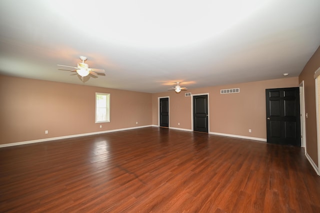 1025 Edison Ave, Marion, OH 43302 - unfurnished room with a ceiling fan and dark wood finished floors