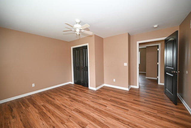1025 Edison Ave, Marion, OH 43302 - spare room with light wood-type flooring and ceiling fan