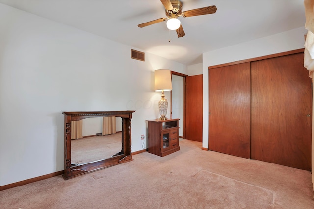 2639 Halleck Dr, Columbus, OH 43209 - unfurnished bedroom with carpet floors, a closet, ceiling fan, and baseboards