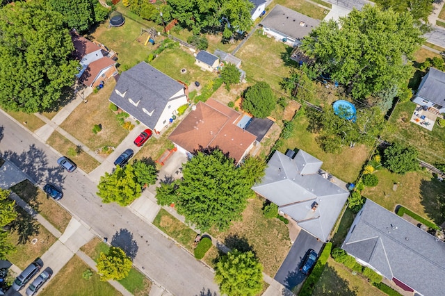 bird's eye view featuring a residential view