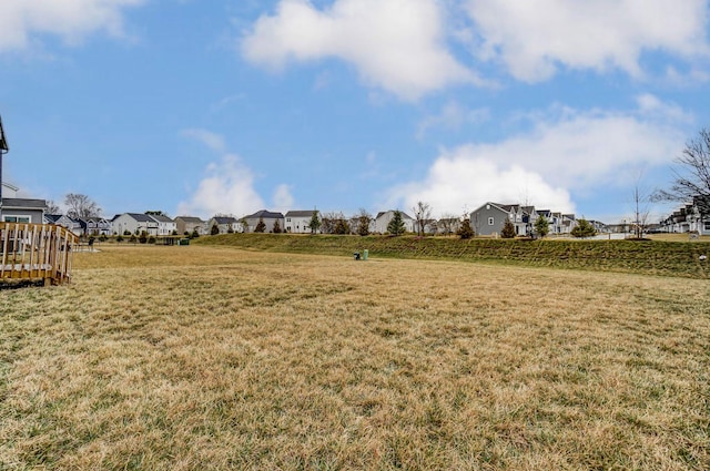 view of yard with a residential view