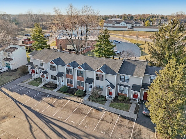 aerial view featuring a residential view