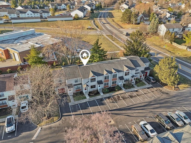 aerial view featuring a residential view