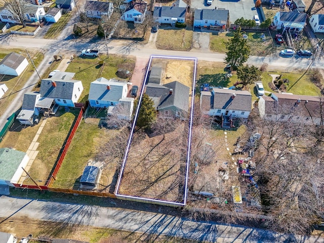 drone / aerial view featuring a residential view