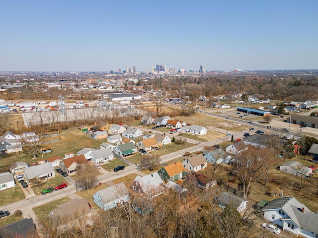 bird's eye view featuring a view of city