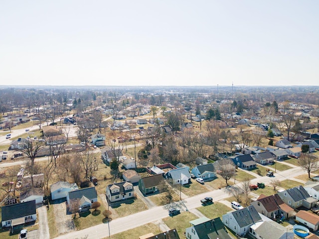 birds eye view of property featuring a residential view