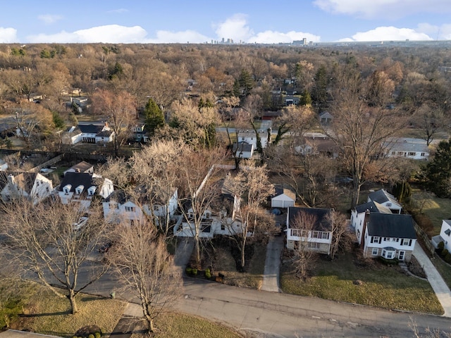 birds eye view of property featuring a residential view