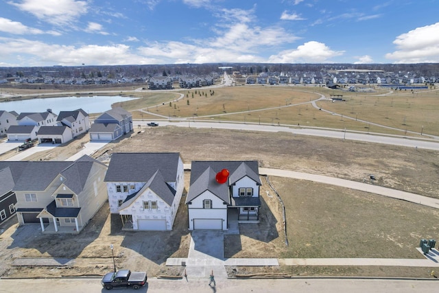 aerial view featuring a residential view