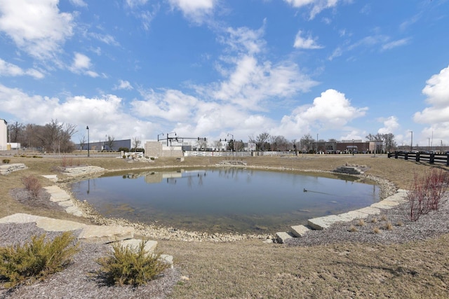 view of water feature