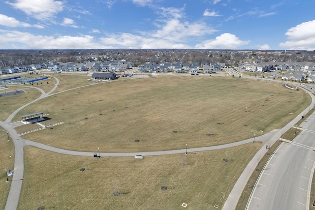 bird's eye view featuring a residential view