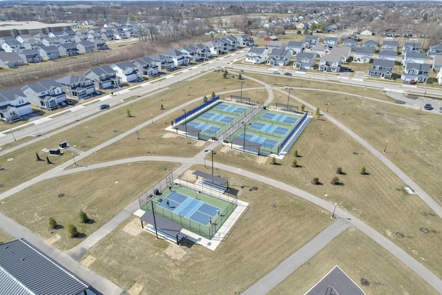 aerial view featuring a residential view