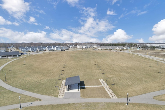 drone / aerial view featuring a residential view