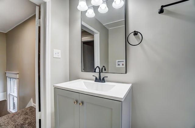 bathroom with vanity