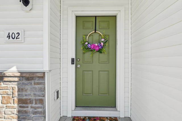 view of entrance to property