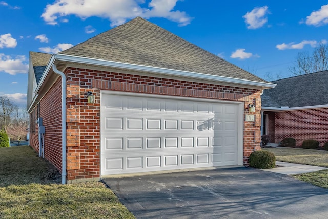 garage with driveway