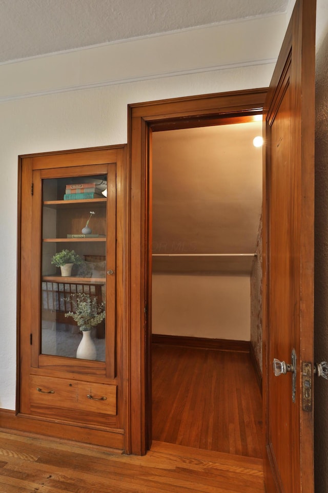 room details featuring wood finished floors