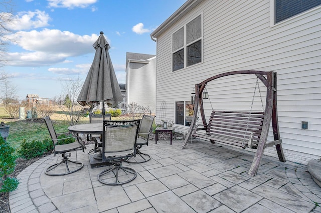 view of patio / terrace featuring outdoor dining space